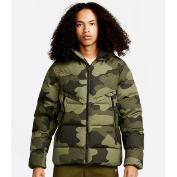 Nike Sportswear Therma-Fit Primaloft Camo Puffer Jacket Men's Size M New DQ4935